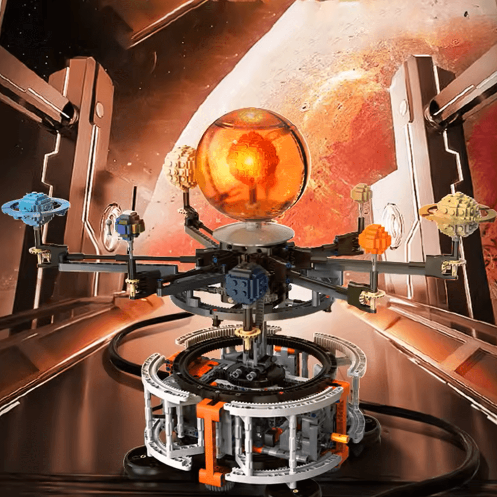 Trilumity Motorised Rotating Solar System Building Block Set, 1,282-Piece