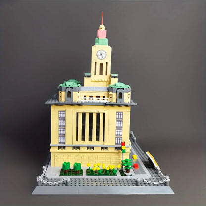 Wange Building Block Set: Famous Shanghai Customs House, Model 6231