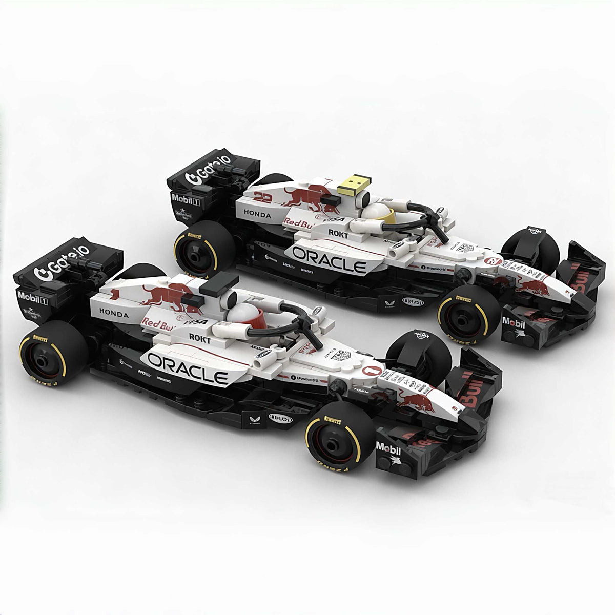 Trilumity Building Block Set: Oracle Red Bull Racing Rb21 F1 Car | Includes a Complete Set of White Champion Stickers| 293Piece