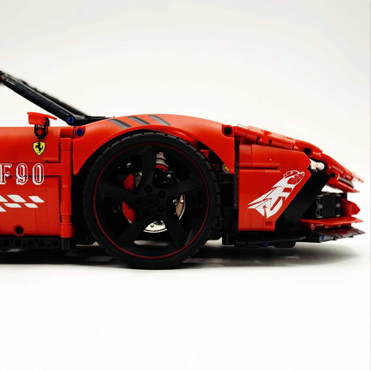 Trilumity Motorized Building Block Set: 1:8 Xx Track Hybrid Red Edition, The Ultimate Supercar, More Than 12 Features Restored(4100-Piece)