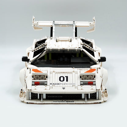 Trilumity Building Block Set: 1:8 Lamborghini Countach Lp5000 Building Set (3970+-Piece)
