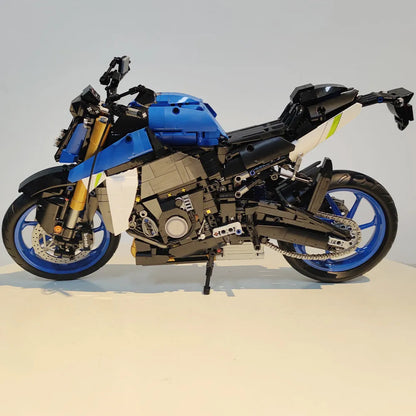 JieStar MOC Building Block Set: Suzuki GSX S1000 Motorcycle, Model 58014
