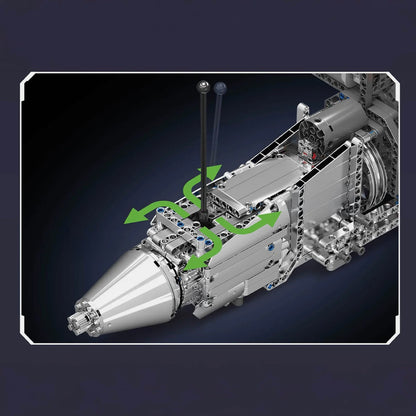 Trilumity Motorized Building Block Set: The Ultimate Chrome Twin Turbo V8 Engine & Gearbox (2899-Piece)