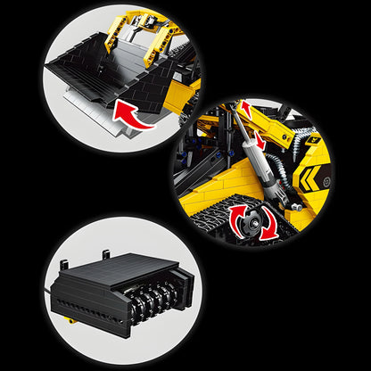 Trilumity Compact Track Loader Building Block Set, Remote Control, 1,800-Piece