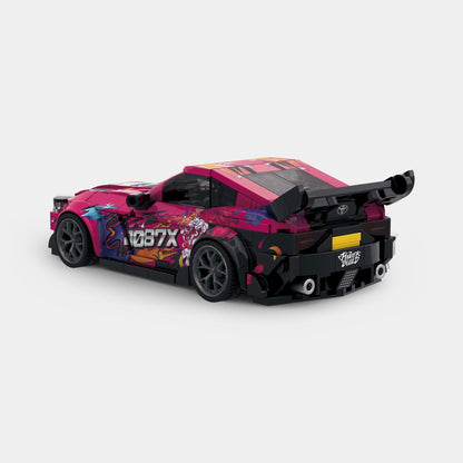 Trilumity Building Block Set: Toyota Supra r32 1097x with Container Display Case (415-Piece)
