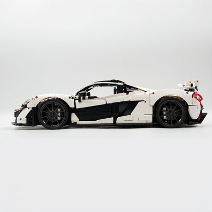 Trilumity Building Block Set: 1: 8 The Ultimate British Hybrid Hypercar | White Custom Edition(3893-Piece)