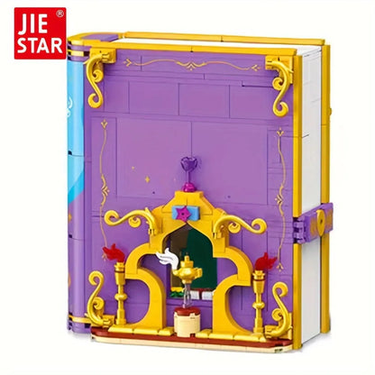 JieStar Building Block Set: Aladdin Magic Lamp 3D Book, Model JJ9054