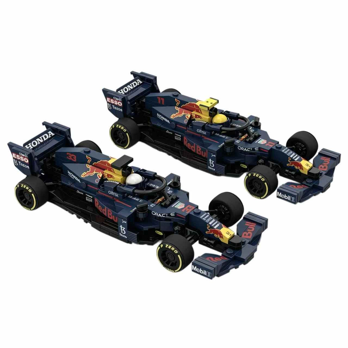 Trilumity Building Block Set: 1:24 Red Bull Rb16b F1 Car | Includes a Complete Set of Stickers (255Piece)