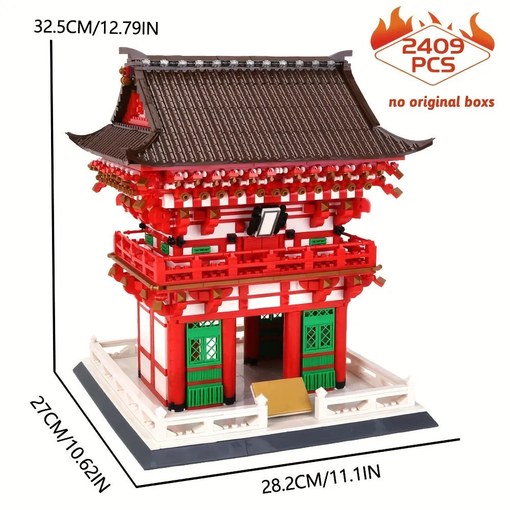 Wange MOC Building Block Set: Japanese City Temple, Model 6212