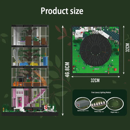 Mould King MOC Building Block Set: Transparent Tower, Model K16013