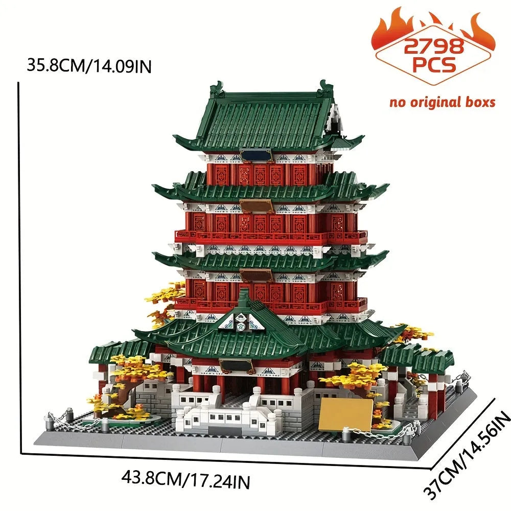 Wange Building Block Set: Famous Pavilion of Prince Teng, Model 7212