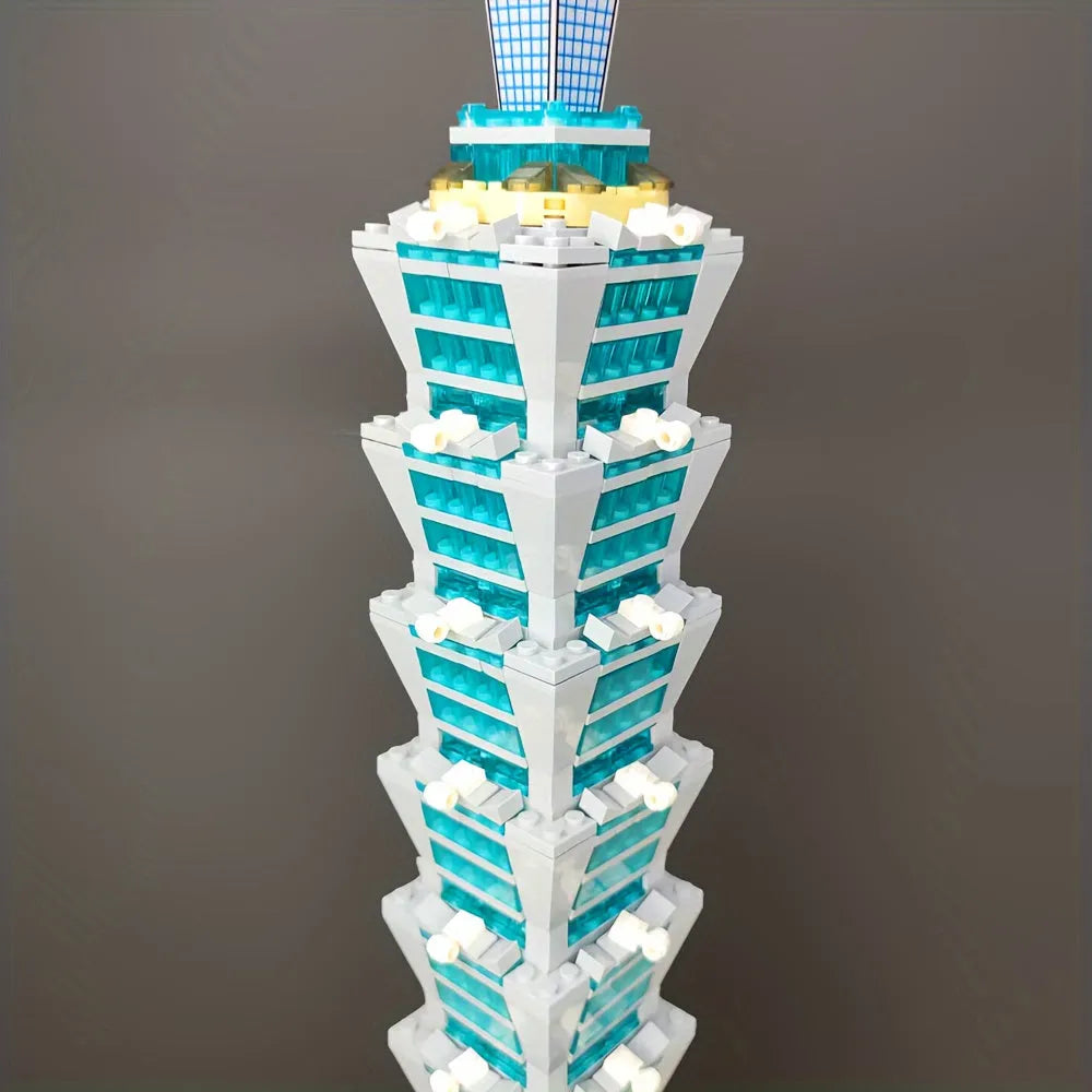 Wange MOC Building Block Set: Taipei 101 Tower, Model 5221