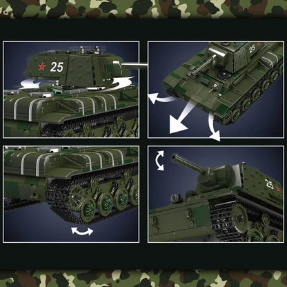 Mould King Building Block Set: Motorized KV-1 Heavy Tank, Model K20025