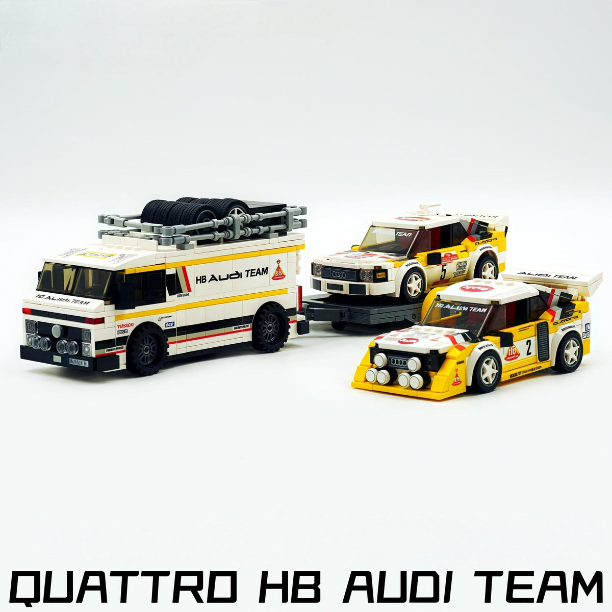 Trilumity Officially Licensed HB Audi WRC Team Building Block Set, 1:18 Scale, 1,362-Piece