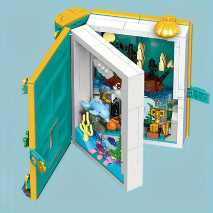 JieStar Building Block Set: The Little Mermaid 3D Book, Model JJ9055