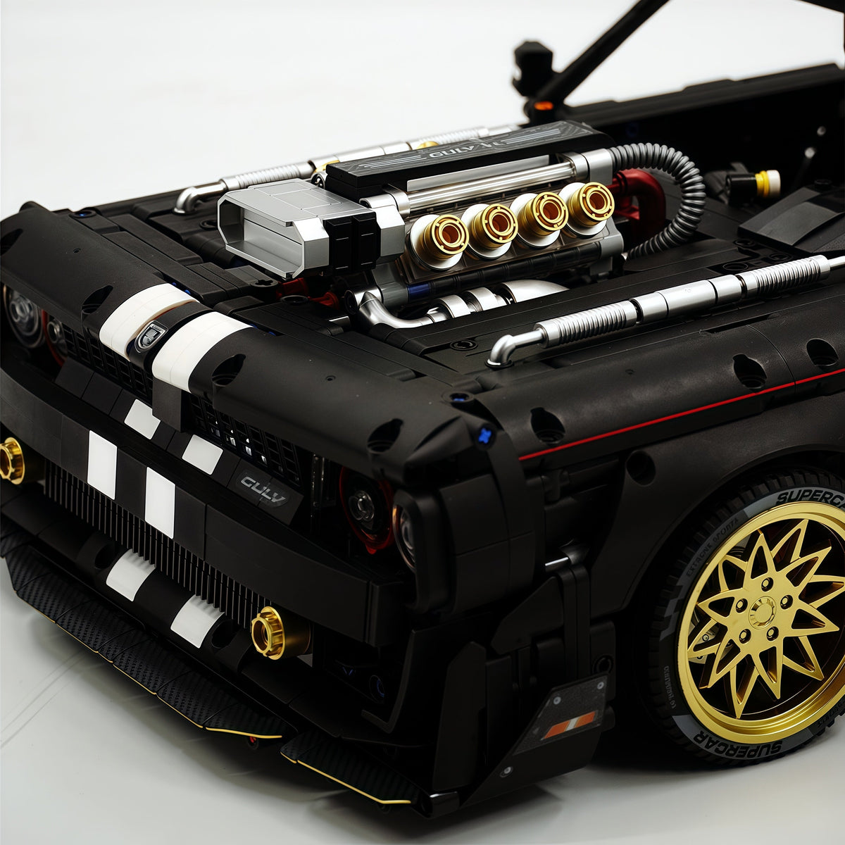Trilumity Motorized Building Block Set: 1: 8 Dodge Challenger with Remote Control (3751-Piece)