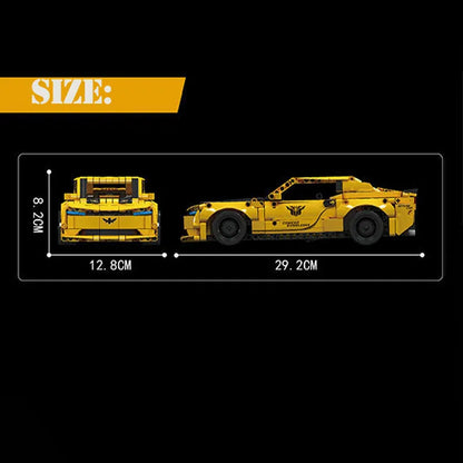 Mould King Building Block Set: Bumblebee Pull Back Sports Car, Model K15081