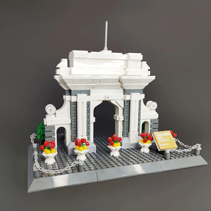 Wange Building Block Set: China Beijing Tsinghua Campus, Model 4223