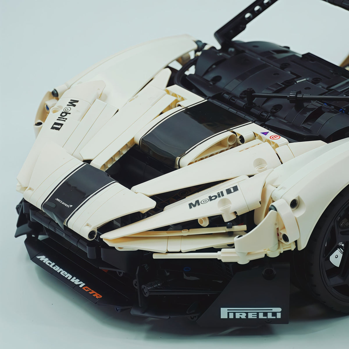 Trilumity Motorized Building Block Set: 1:8 The Ultimate British Woking Hypercar | White Custom Edition | Shipped in Original Gift Box (4200+-Piece)