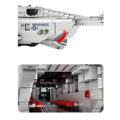 Trilumity CH-53 Transport Helicopter (2192 Pieces） Building Block Set, 2,192-Piece