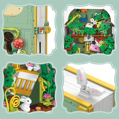 JieStar Building Block Set: Alice In Wonderland 3D Book, Model JJ9056
