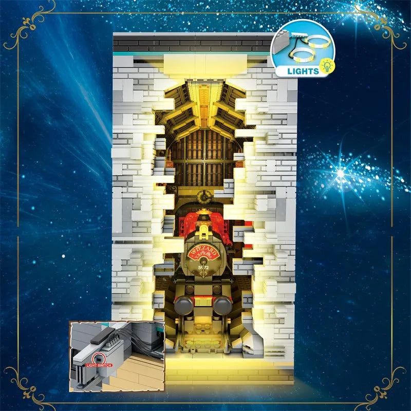 Reobrix MOC Building Block Set: Harry Potter MOC Movie Magic Station, Model RE66031