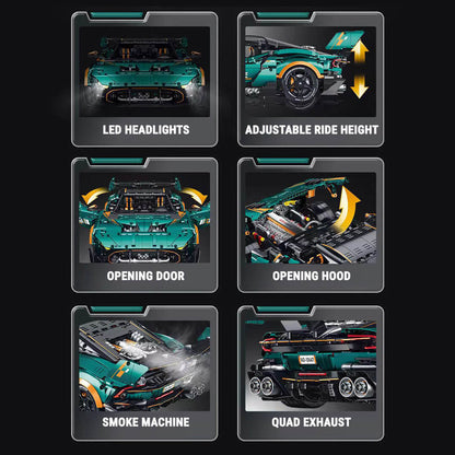 Trilumity Building Block Set: 1:8 Aston Martin Vulcan | British Racing Icon | 3794+-Piece