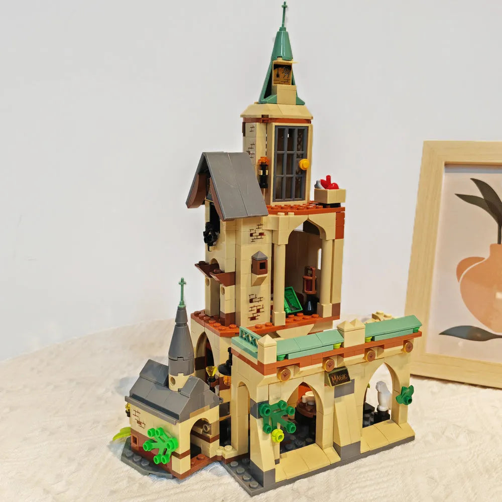 JieStar MOC Building Block Set: Harry Potter MOC Magic Courtyard, Model JJ9024