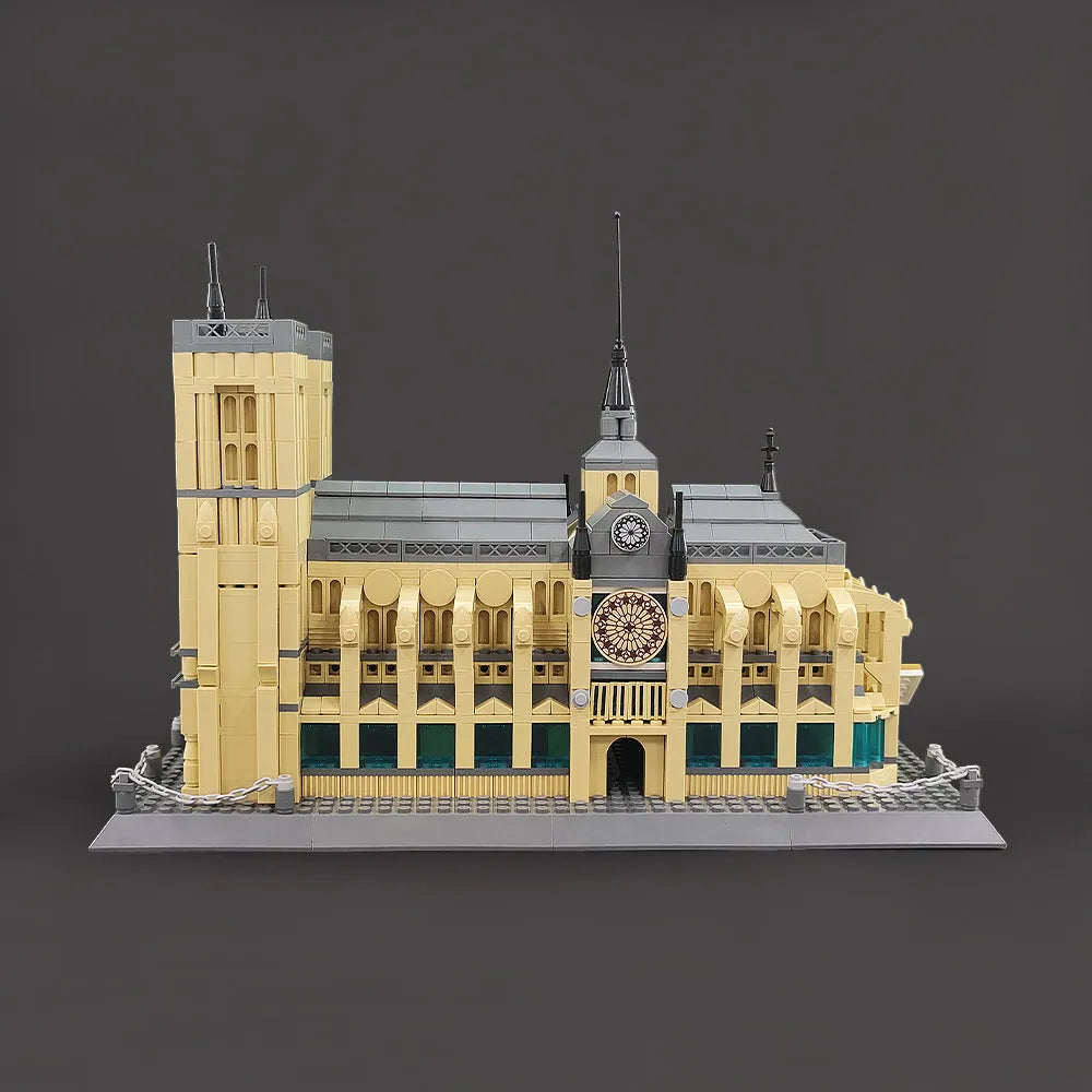 Wange MOC Building Block Set: Paris Notre Dame Cathedral, Model 5210