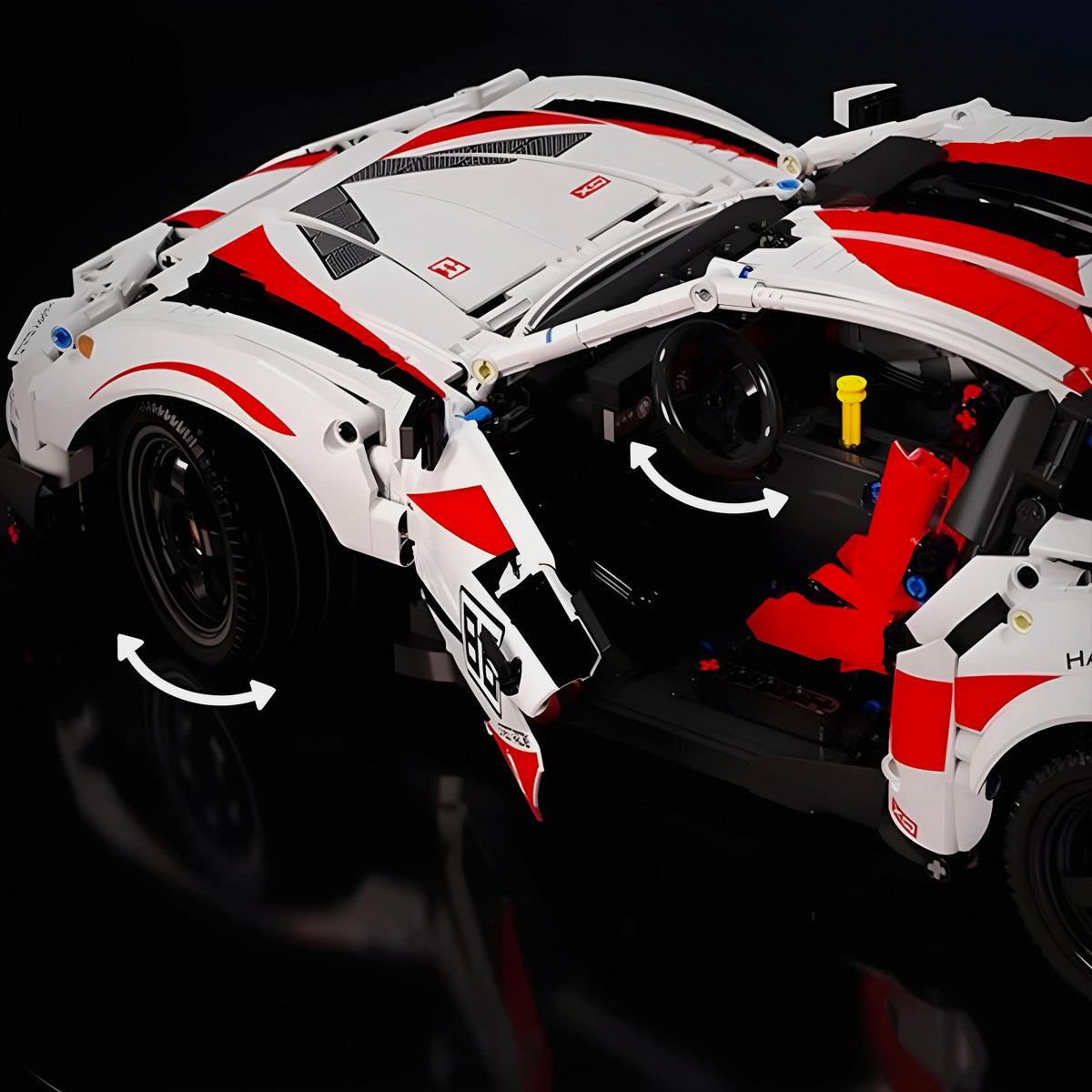 Trilumity Motorized Building Block Set: Toyota Gt86 Ultimate Edition, genuine license (2586-Piece)