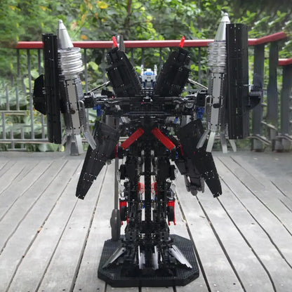 MOC Building Block Set: DJ Rambo Man Mecha Transformer Robot, Model V5006