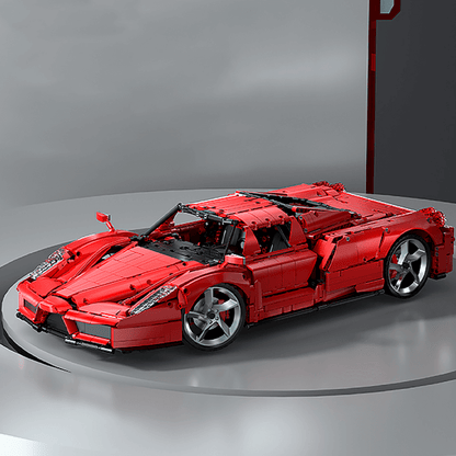 Trilumity Building Block Set: 1:8 Rosso Edition Italian Red Hypercar (4301Piece)