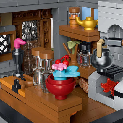 MORK MOC Building Block Set: Medieval Magician House, Model 033032