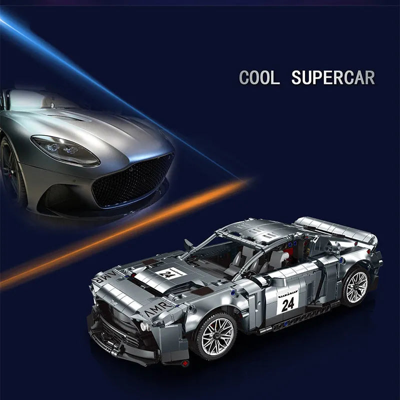MORK MOC Motorized Building Block Set: Aston Martin Victor Sports Car, Model 023030