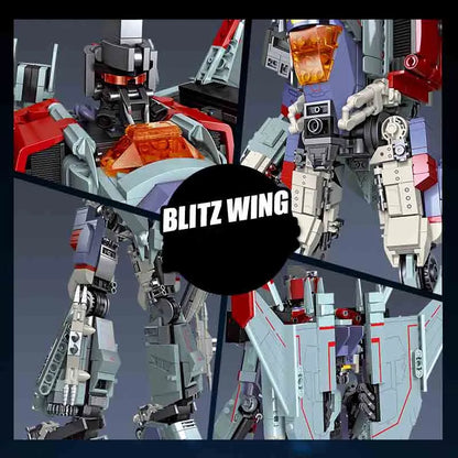 JieStar Building Block Set: Super Hero Blitz Wing Mecha Robot Warrior, Model 58047