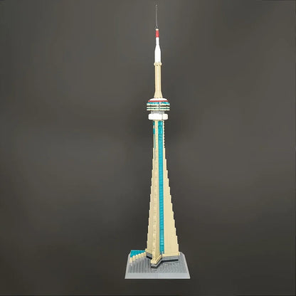 Wange MOC Building Block Set: Canada Toronto TV Tower, Model 4215