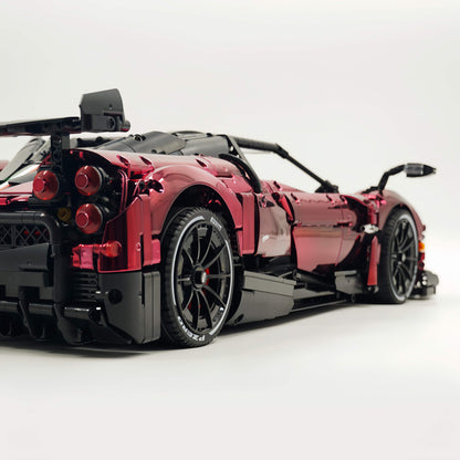 Trilumity Building Block Set: 1: 8 Pagani Huayra Bc Mirror Electroplating Customized Ultimate Edition (4708-Piece)