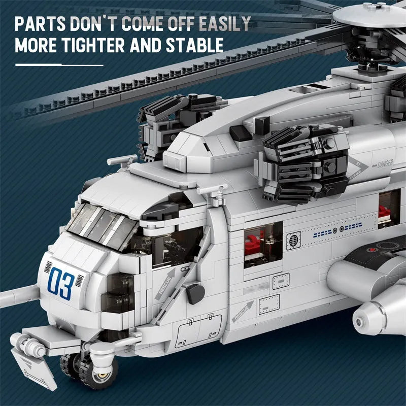 Reobrix Building Block Set: CH-53 Transport Helicopter, Model RE33037