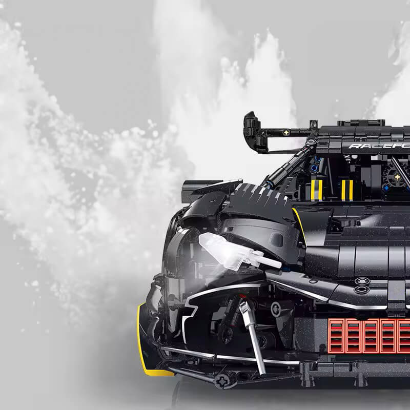 Trilumity Motorized Building Block Set: 1:8 The Ultimate Track-Built Ferrari 296 Supercar (3729-Piece)