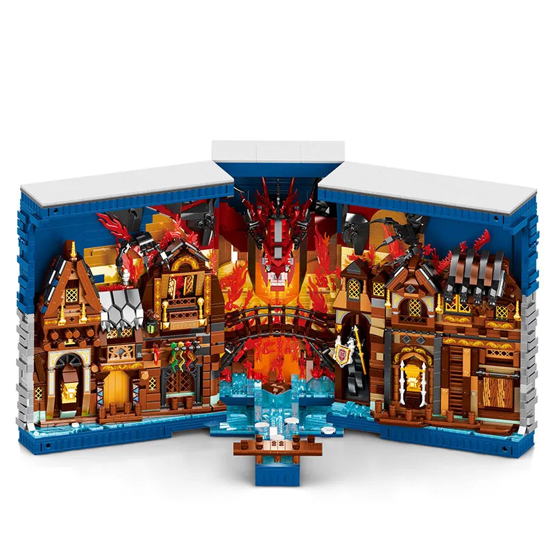 Reobrix MOC Building Block Set: Lord of Rings Movie MOC Hobbit Book, Model RE66035