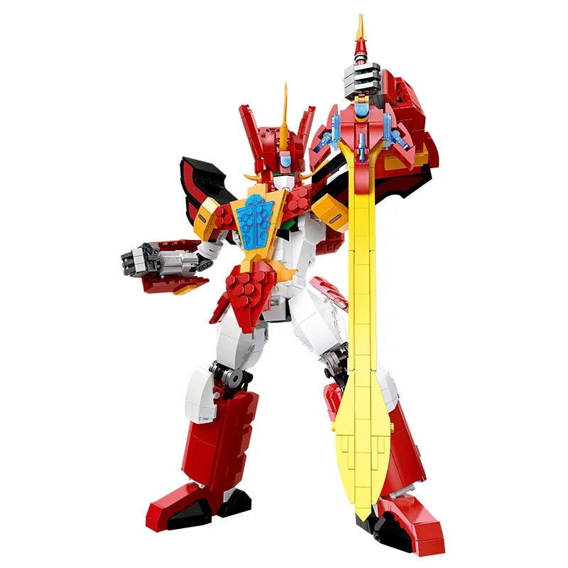 JieStar MOC Building Block Set: Super Hero MOC Mecha Earth Warrior, Model 58033