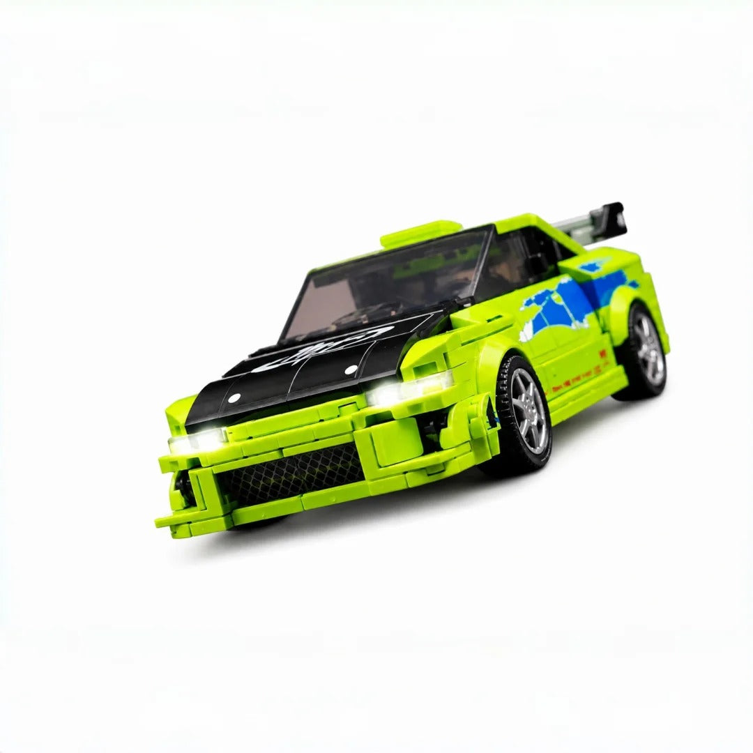Trilumity Building Block Set: 1995 Mitsubishi Eclipse | Includes A Complete Set of Stickers| 459Piece