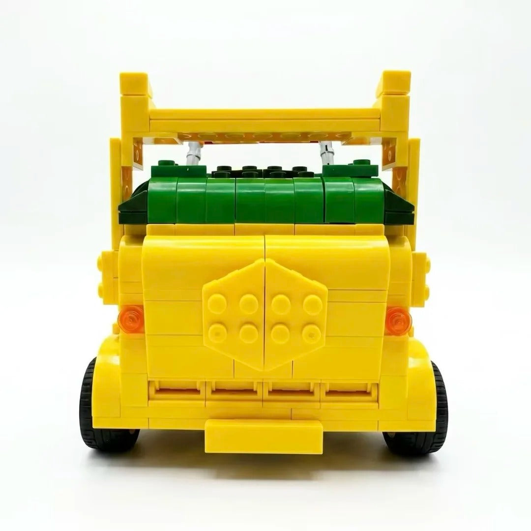 Trilumity MOC Building Block Set: Turtle Van Party Wagon | MOC-125660 | 491Piece