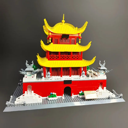 Wange MOC Building Block Set: China Yueyang Tower, Model 7211