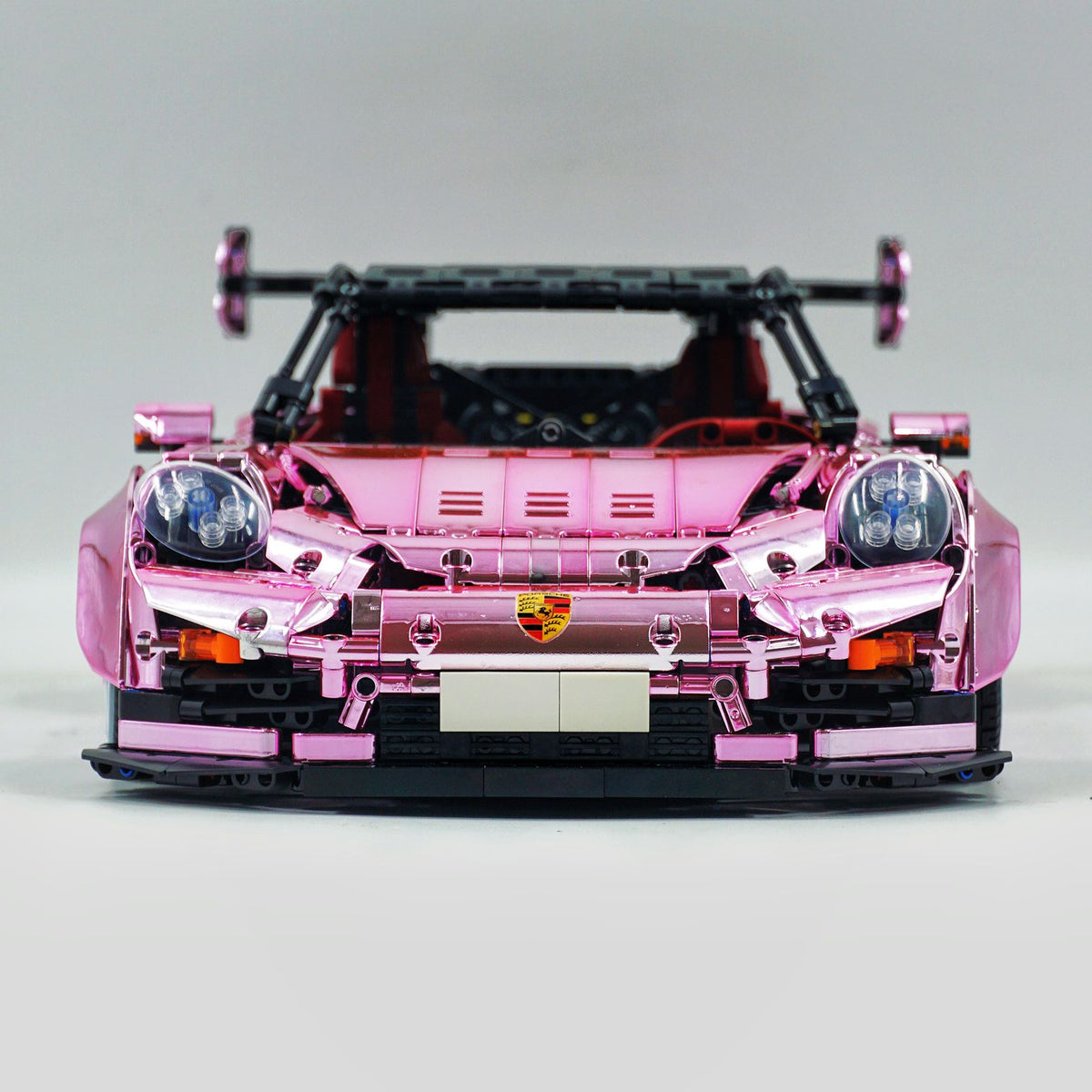 Trilumity Motorized Building Block Set: 1: 8 Porsche Gt2 RS, Limited Mirror Electroplated Edition (3389-Piece)
