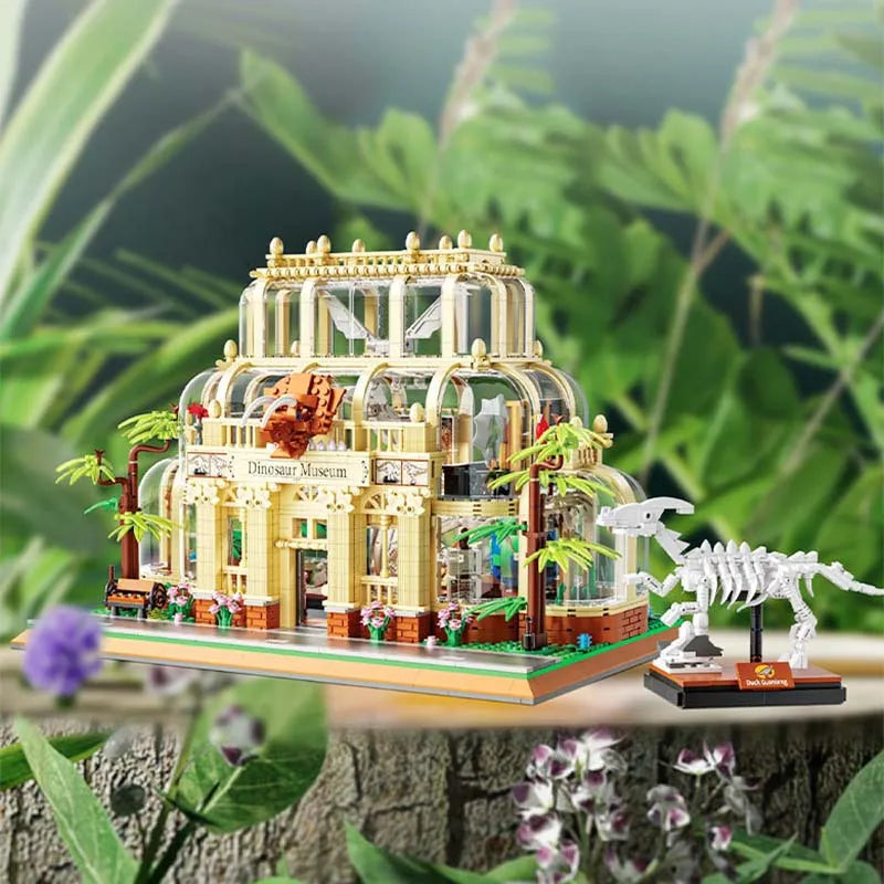 ZHEGAO MOC Building Block Set: Dinosaur Museum MINI, Model 613000