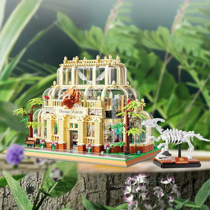 ZHEGAO MOC Building Block Set: Dinosaur Museum MINI, Model 613000