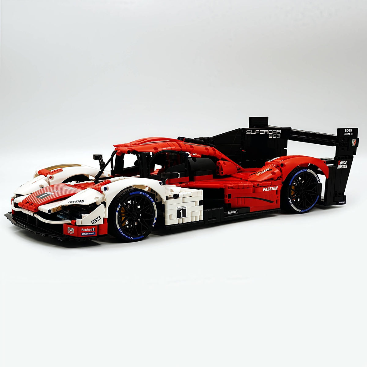 Trilumity Building Block Set: 1: 8 Porsche 963 Racing Car, Iconic Design and Authentic Details (3460-Piece)