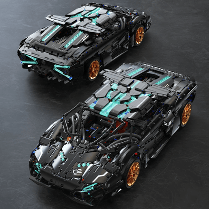 Trilumity Building Block Set: 1:8 Lamborghini Italian V8 Concept Supercar Set (3520-Piece)