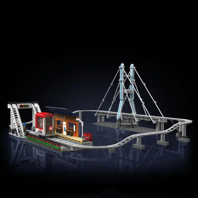 Mould King Building Block Set: Motorized Urban Railcar, Model K16052